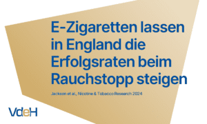 E-Zigaretten lassen in England die Erfolgsraten beim Rauchstopp steigen